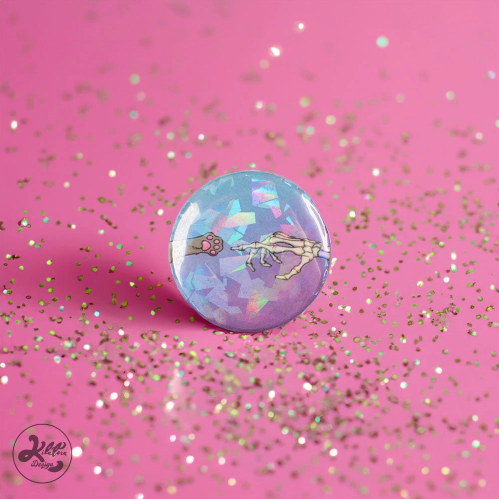 Emotional-Support-Cat-38mm-Button-Pin-or-Magnet-kilatora-design.