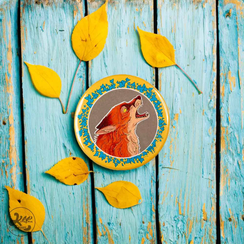 Fox-59mm-Button-Pin-or-Magnet-kilatora-design.