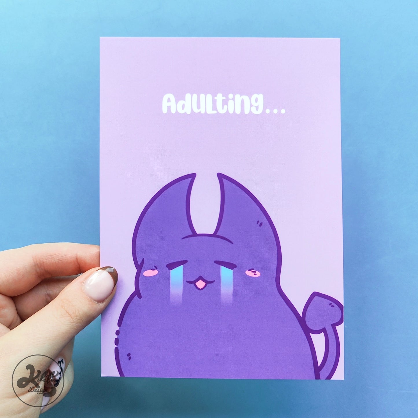 Adulting Postcard