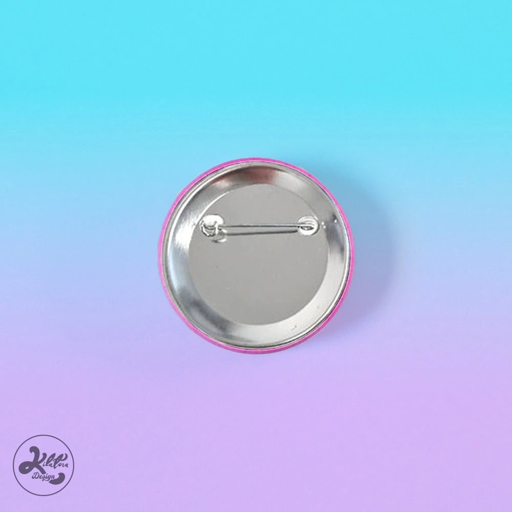 Crystal Skull - 59mm Button Pin/Magnet