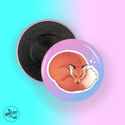Dreamy Fox - 59mm Button Pin/Magnet