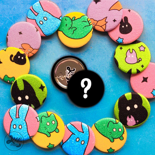 Suprise fabric 38mm Button Pin